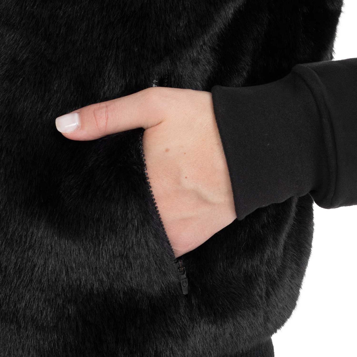 Women's faux fur vest