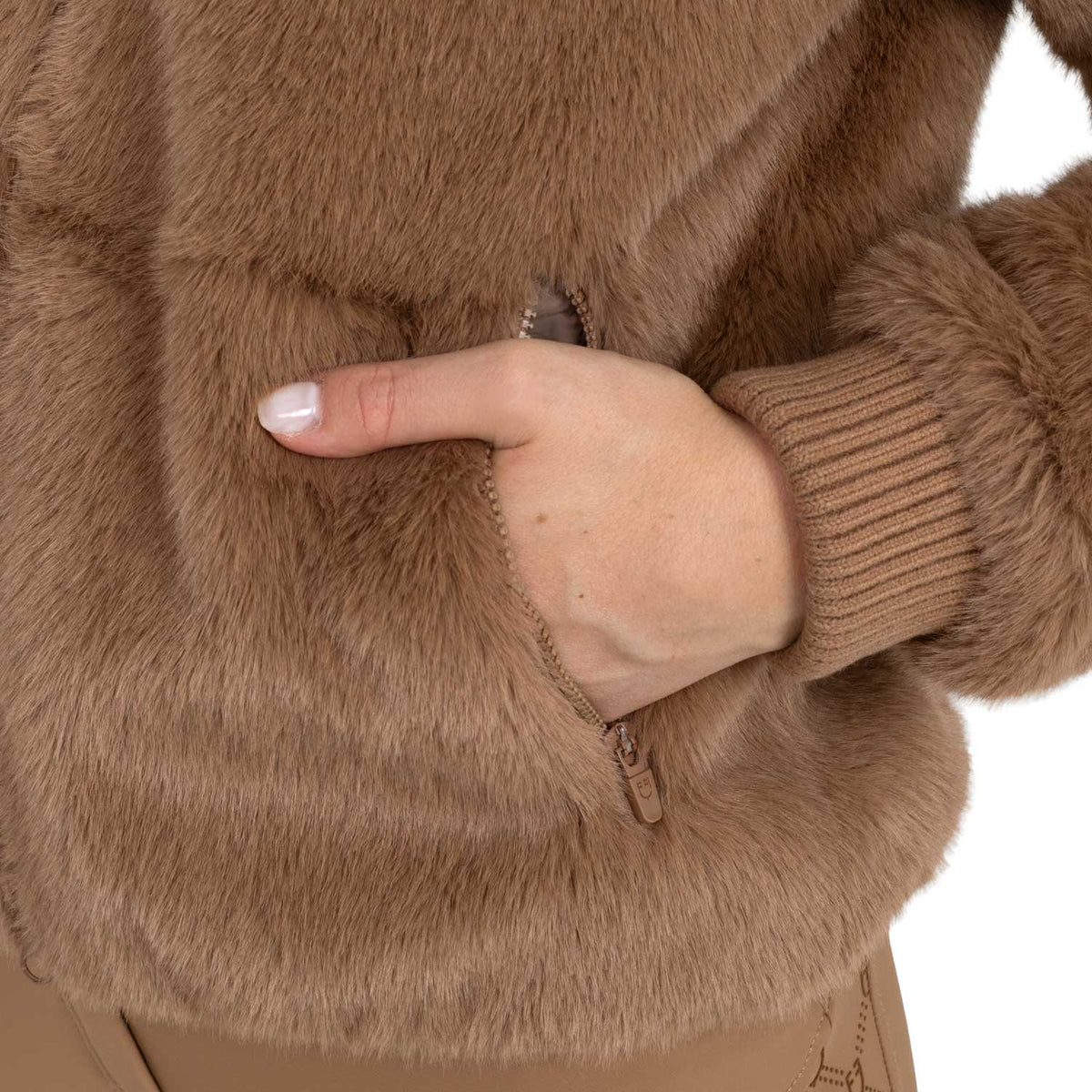 Women's outerwear in faux fur