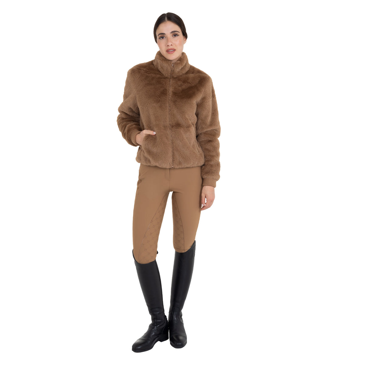 Women's outerwear in faux fur
