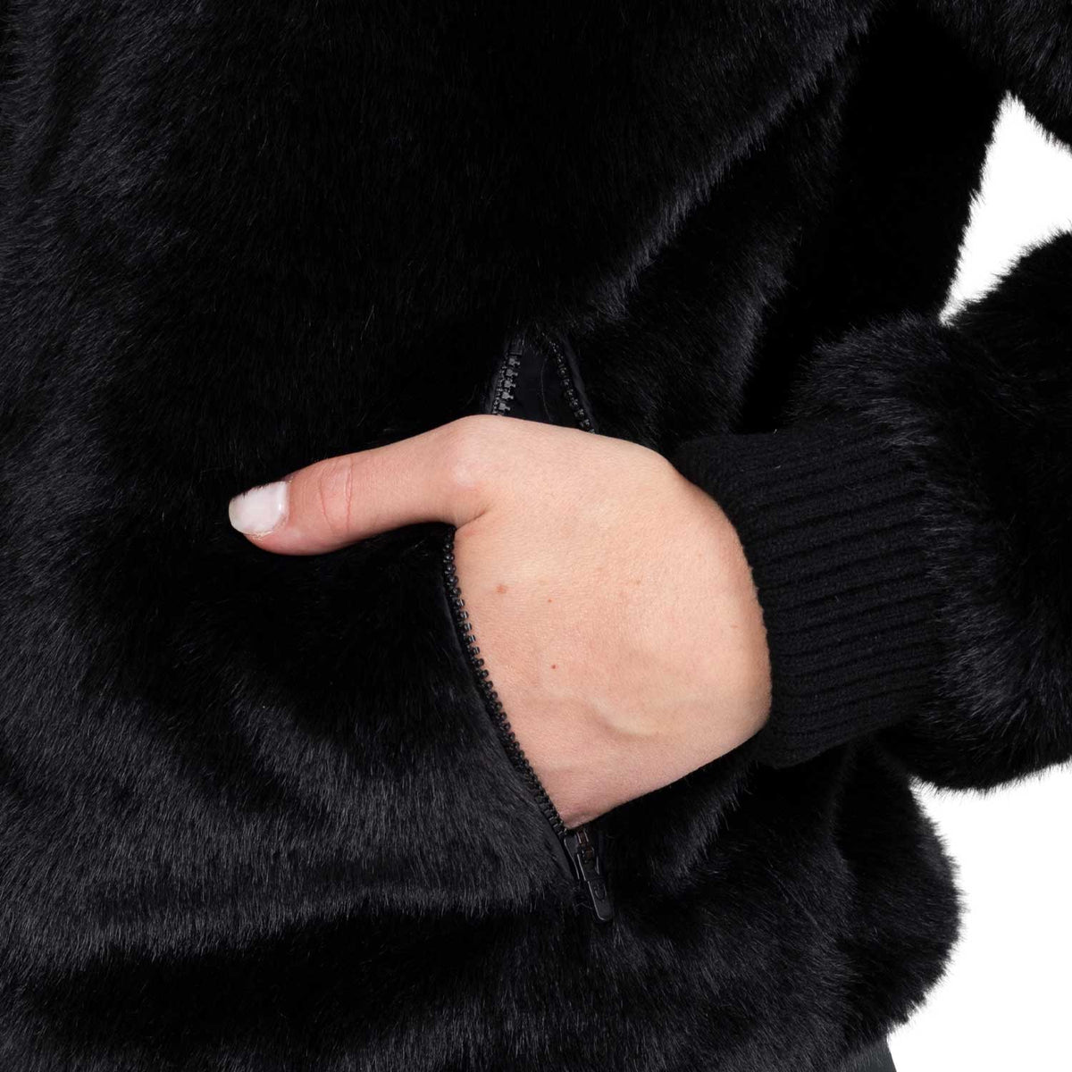 Women's outerwear in faux fur