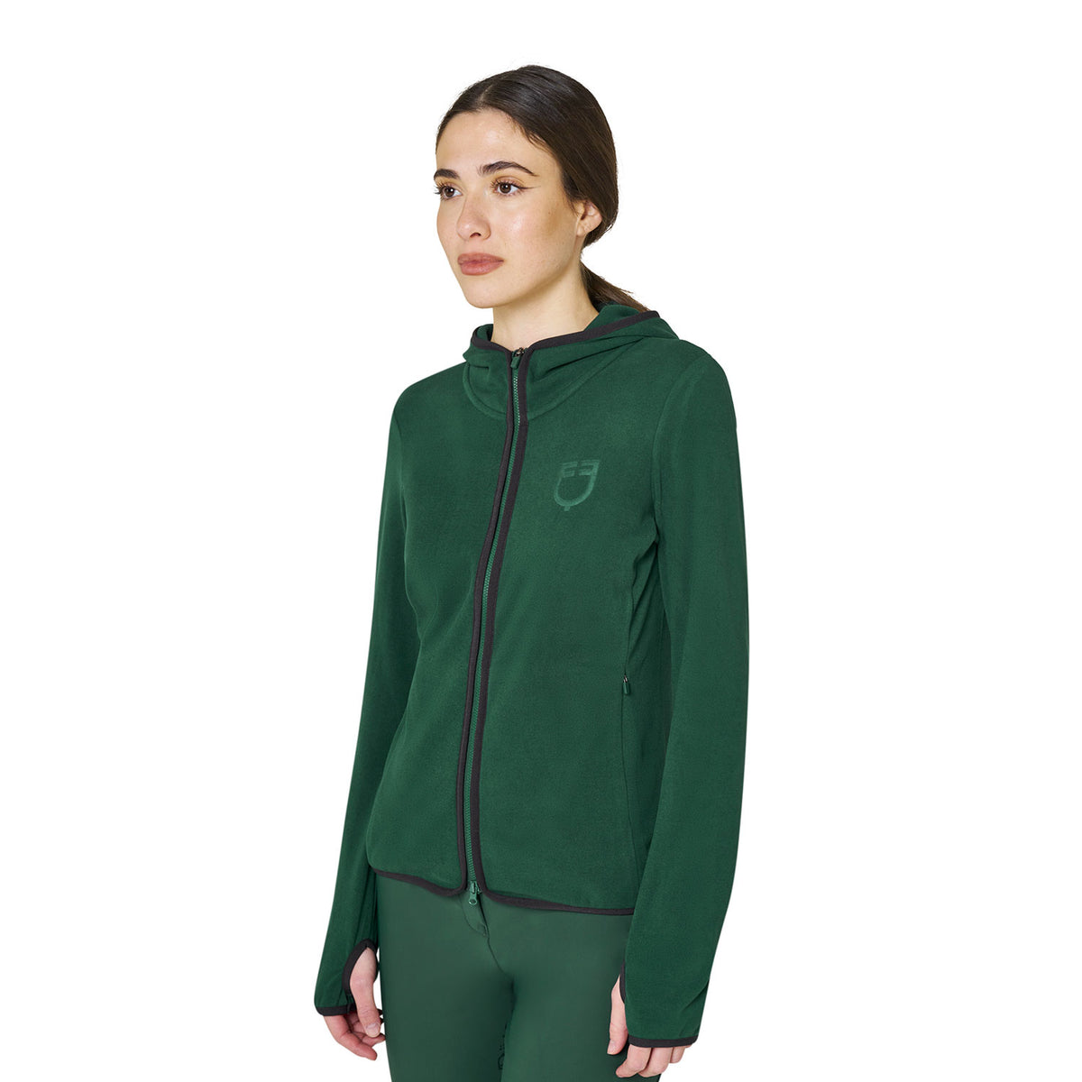 Women's fleece zip-up sweatshirt