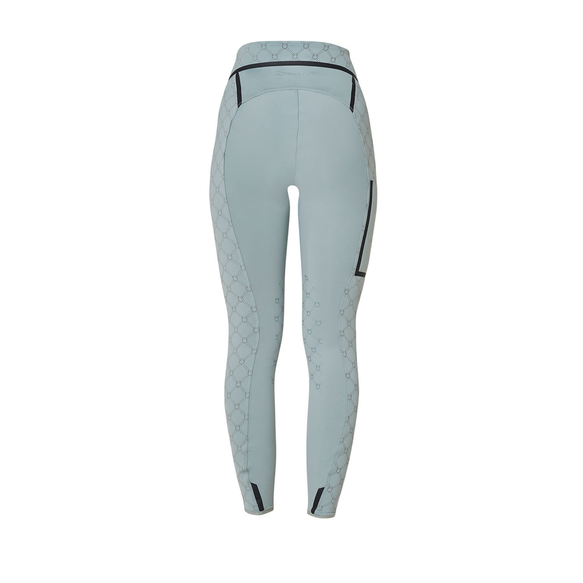 Women's high-waisted leggings in technical monogram fabric