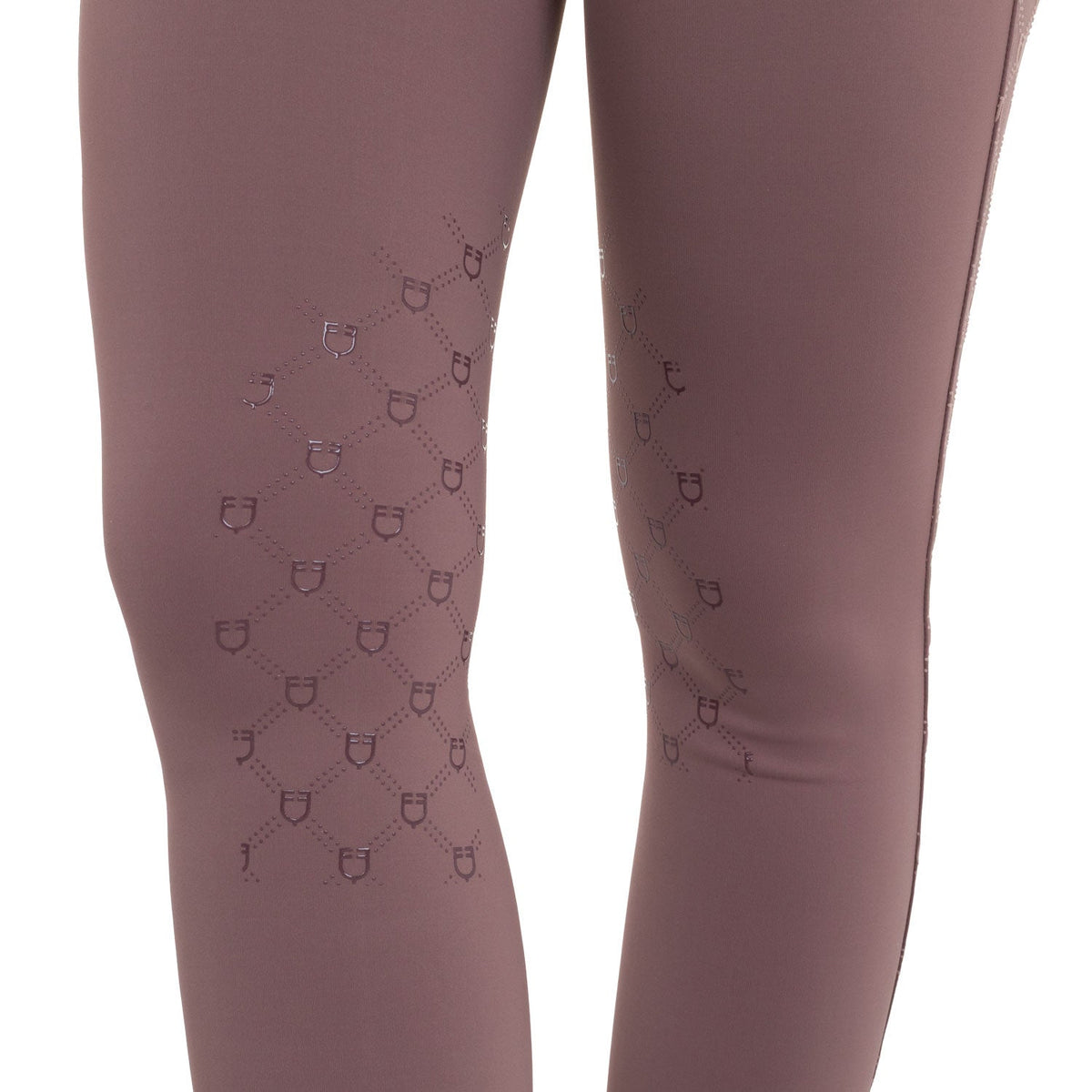 Women's high-waisted leggings in technical monogram fabric