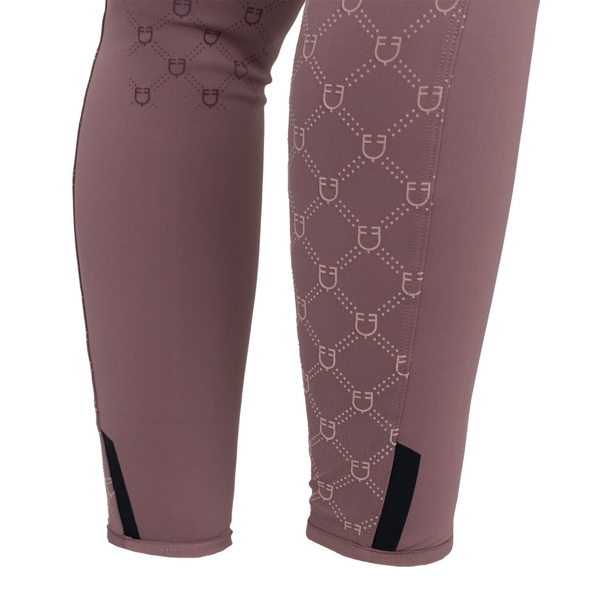 Women's high-waisted leggings in technical monogram fabric