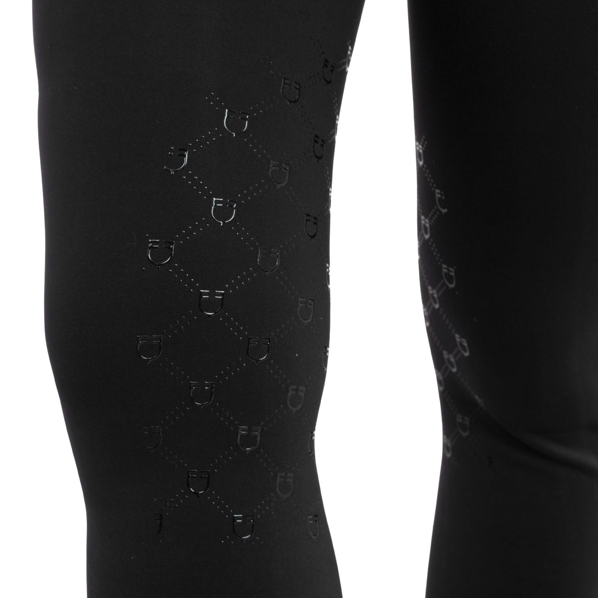 Women's high-waisted leggings in technical monogram fabric