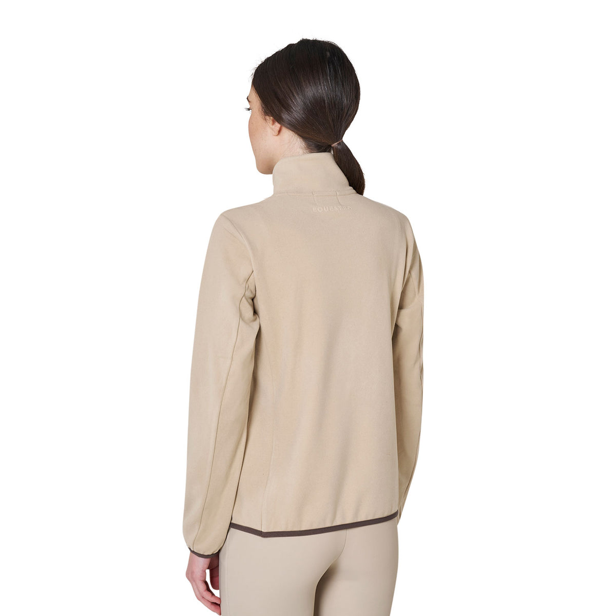 Women’s high-neck fleece sweatshirt with 3/4 zip