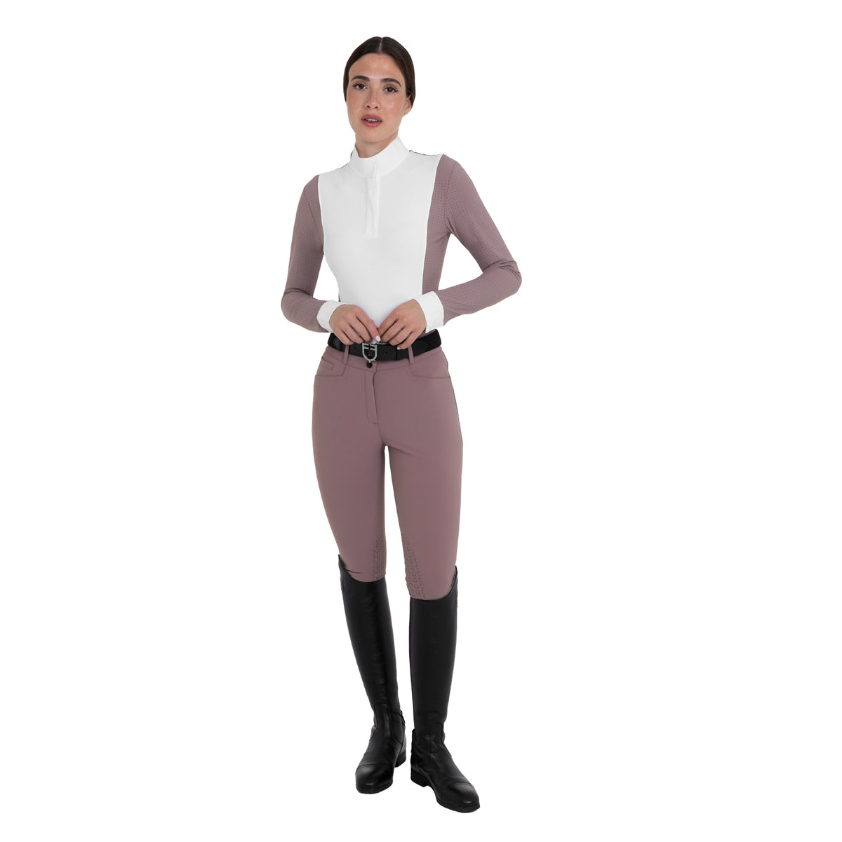 Women's high-waisted knee grip breeches