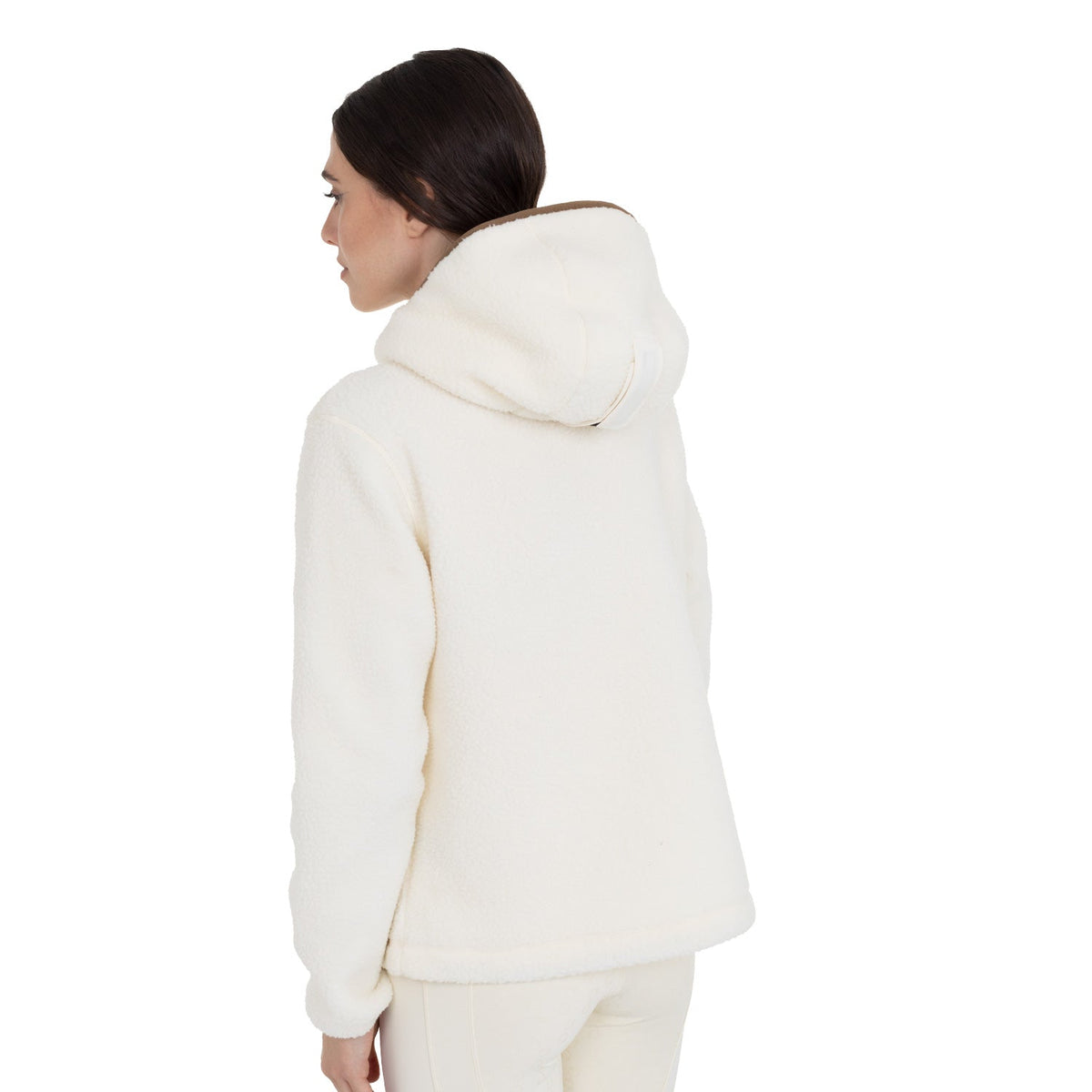 Women's teddy fleece hoodie with zip