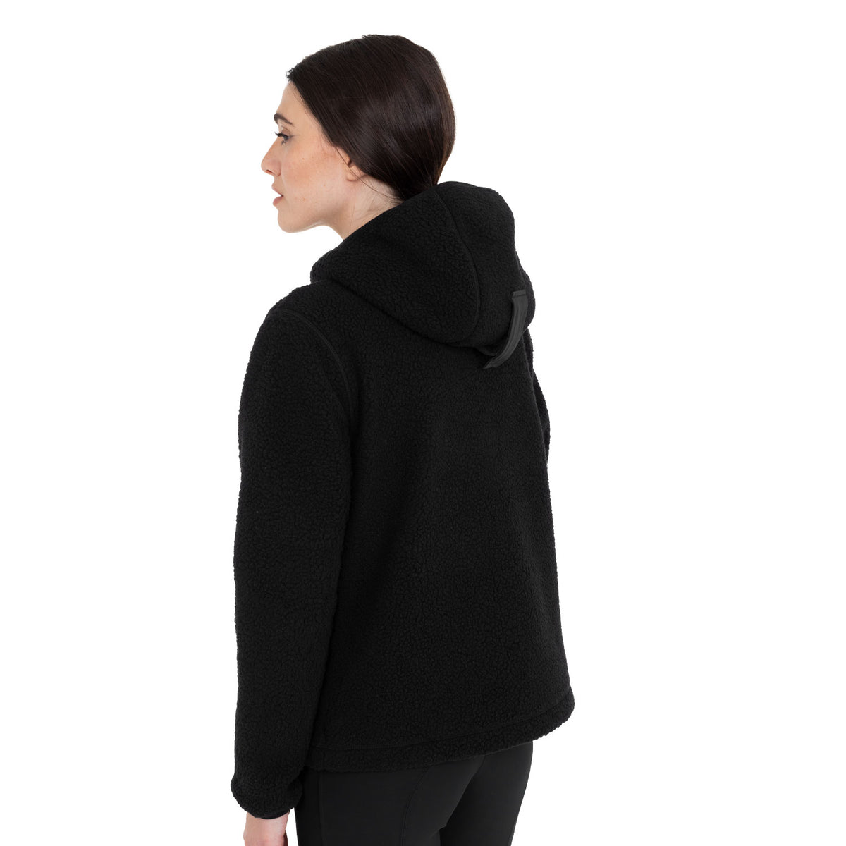 Women's teddy fleece hoodie with zip