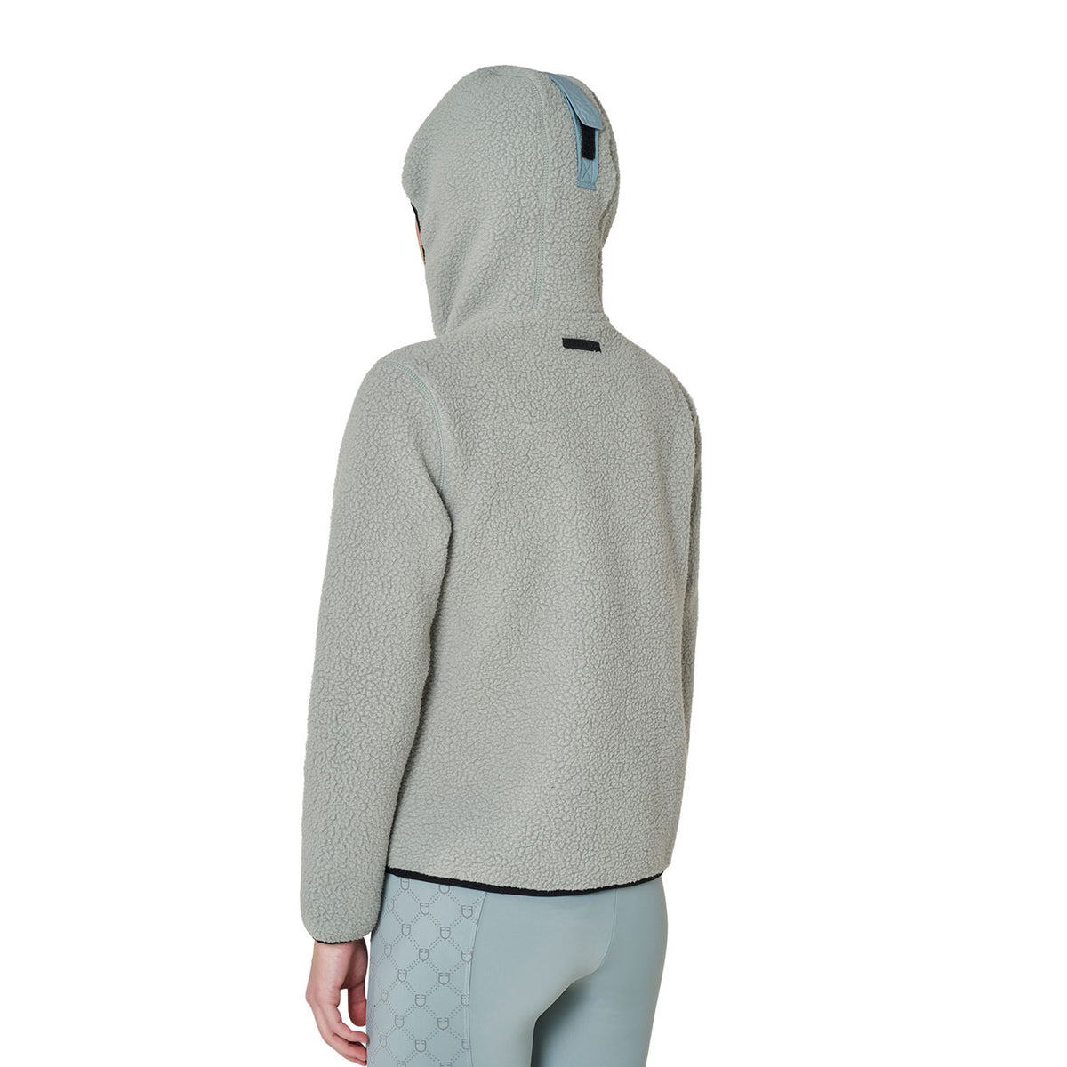Women's teddy fleece hoodie with zip