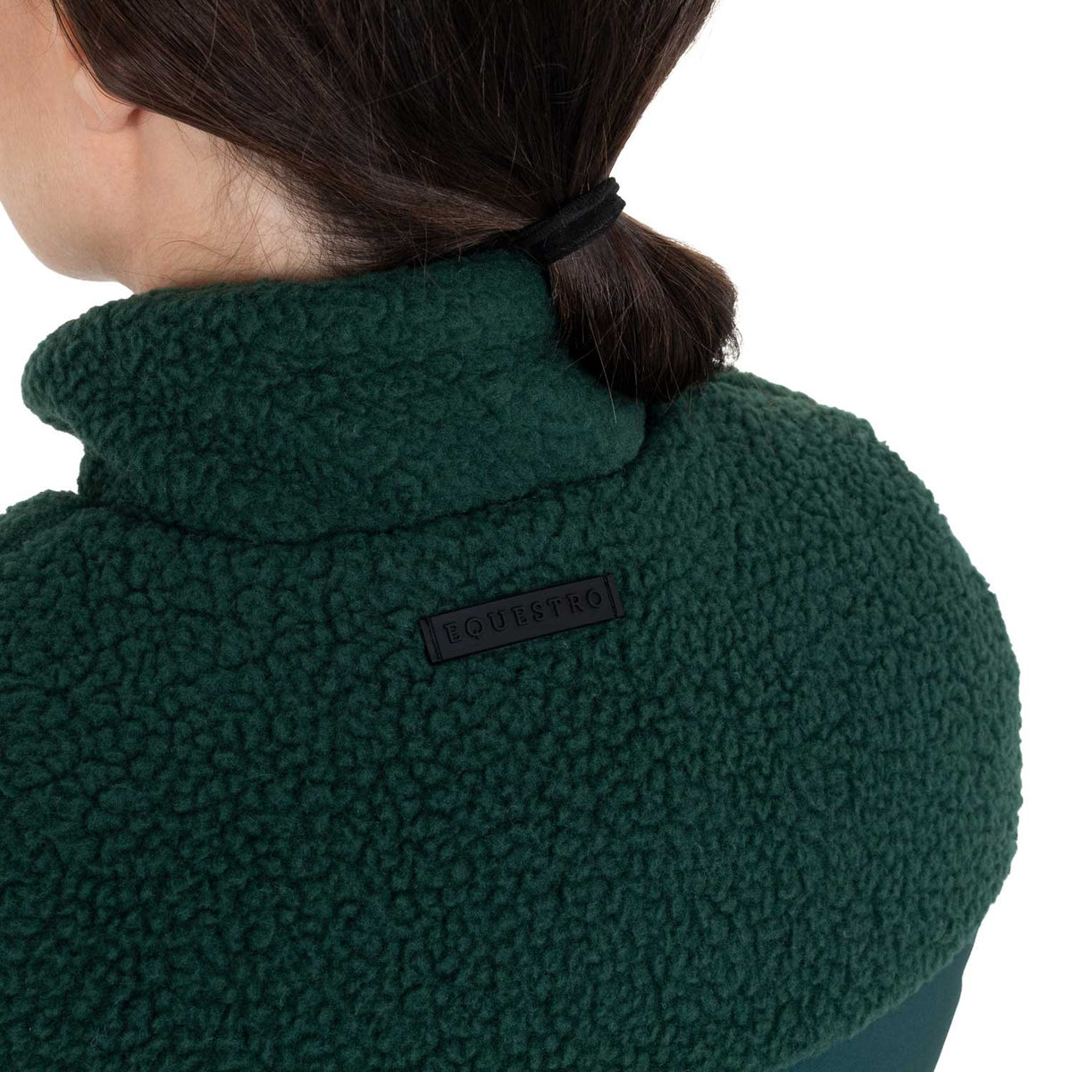 Women's vest with teddy fleece inserts