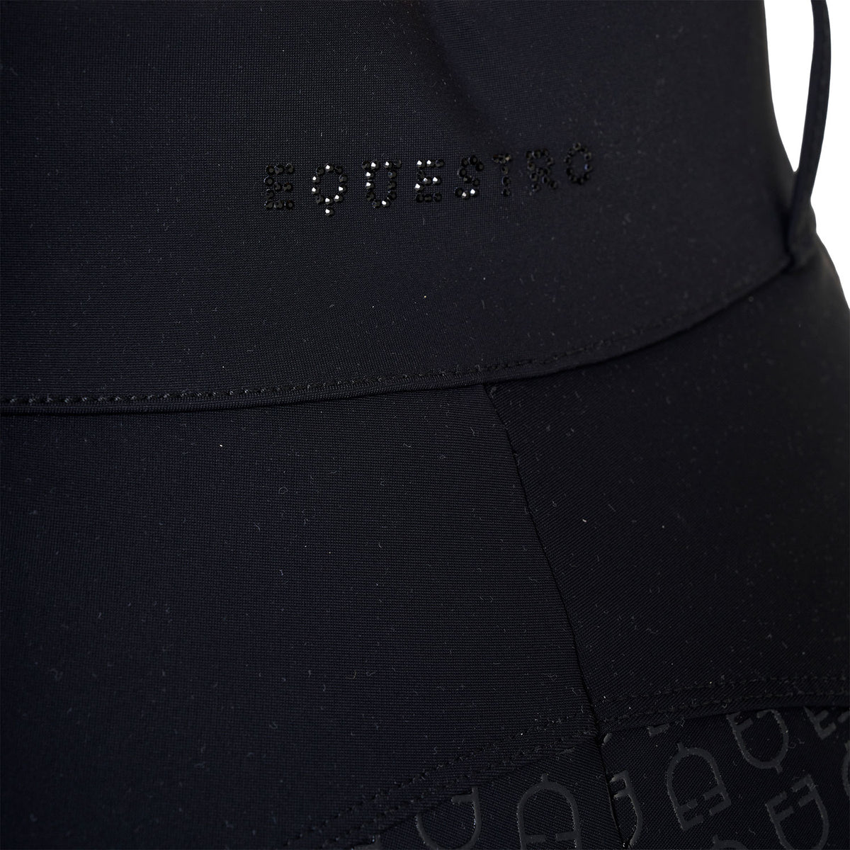 Women's high-waisted full grip breeches with rhinestones