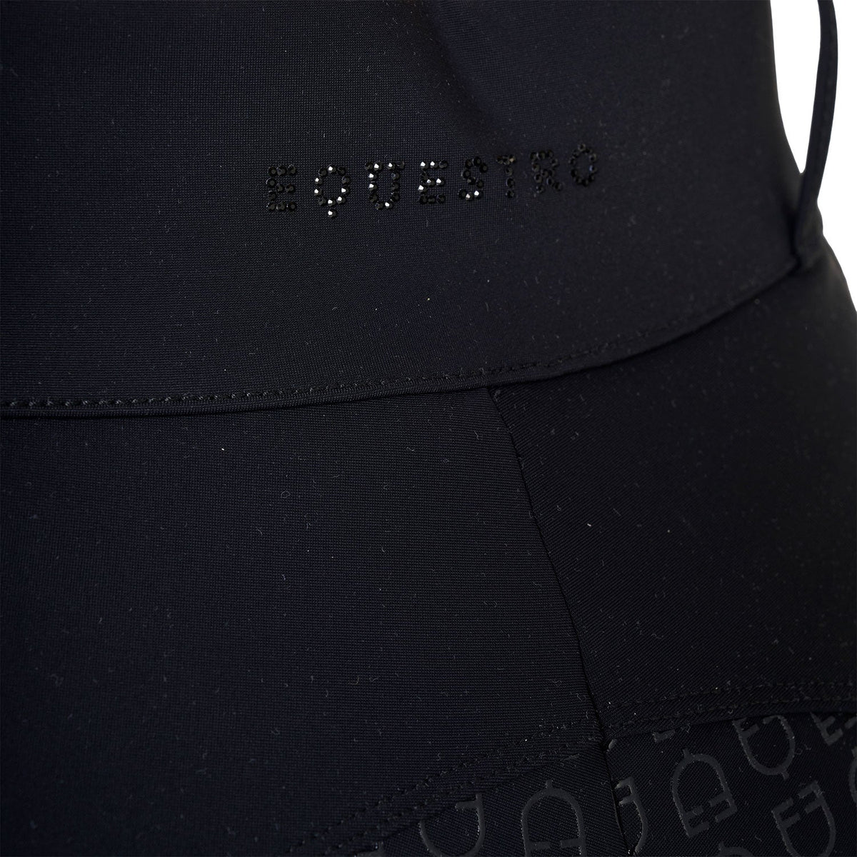 Women's high-waisted full grip breeches with rhinestones