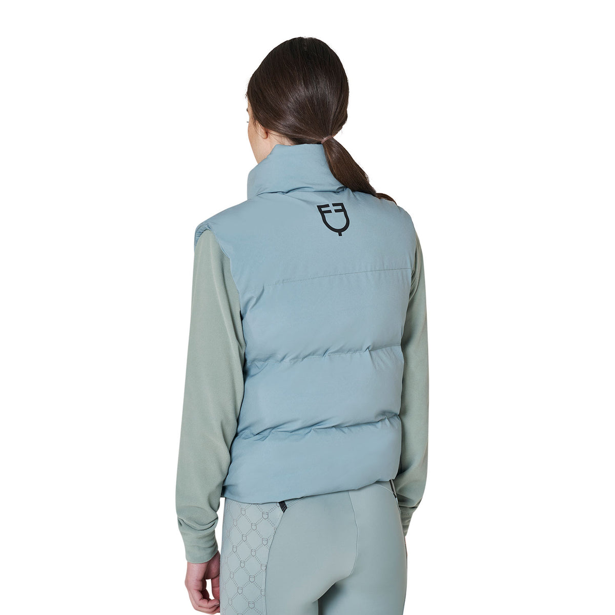 Women's padded high collar vest