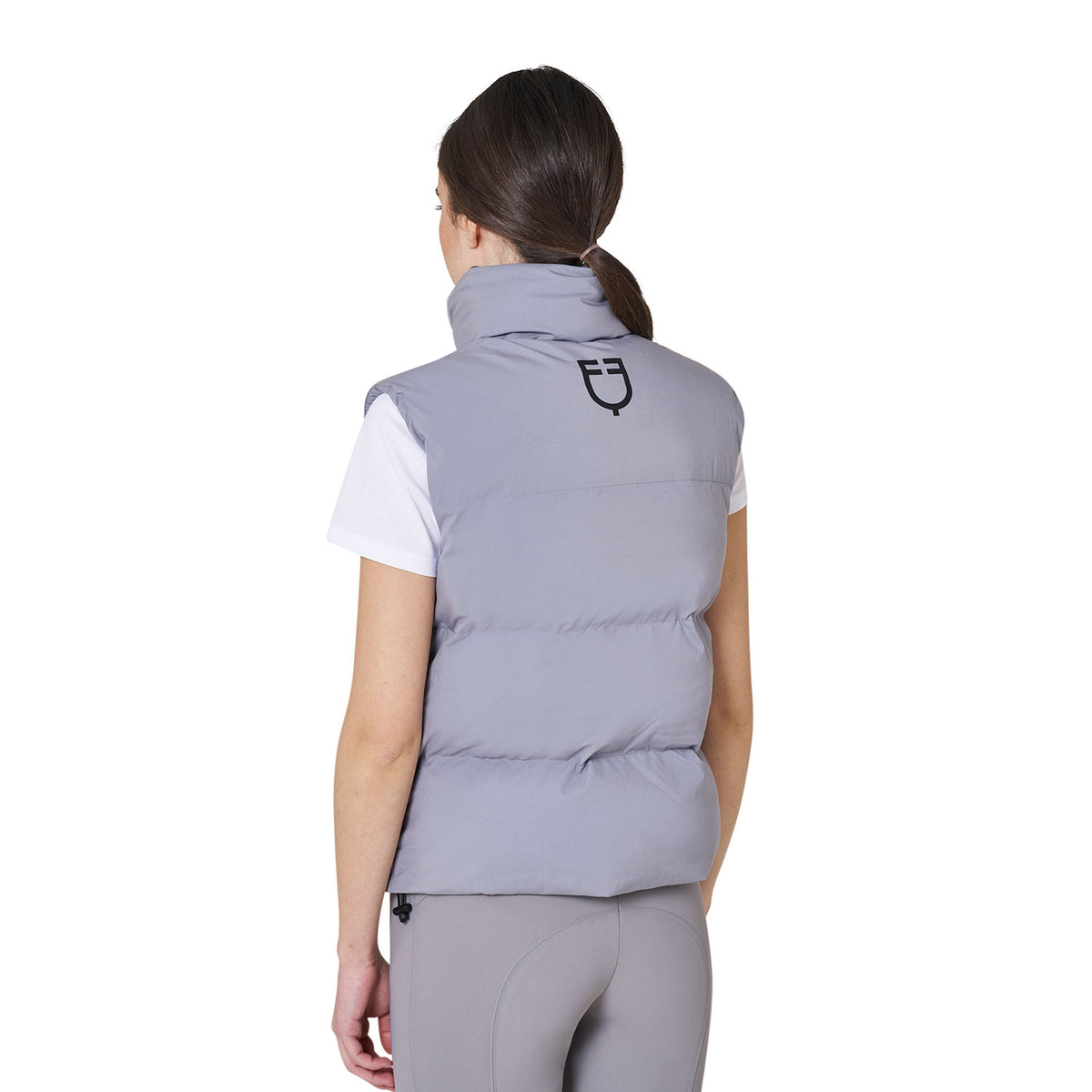 Women's padded high collar vest