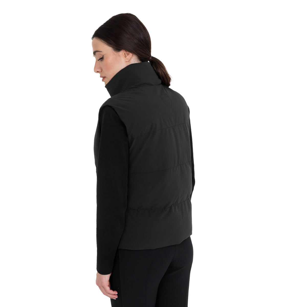 Women's padded high collar vest