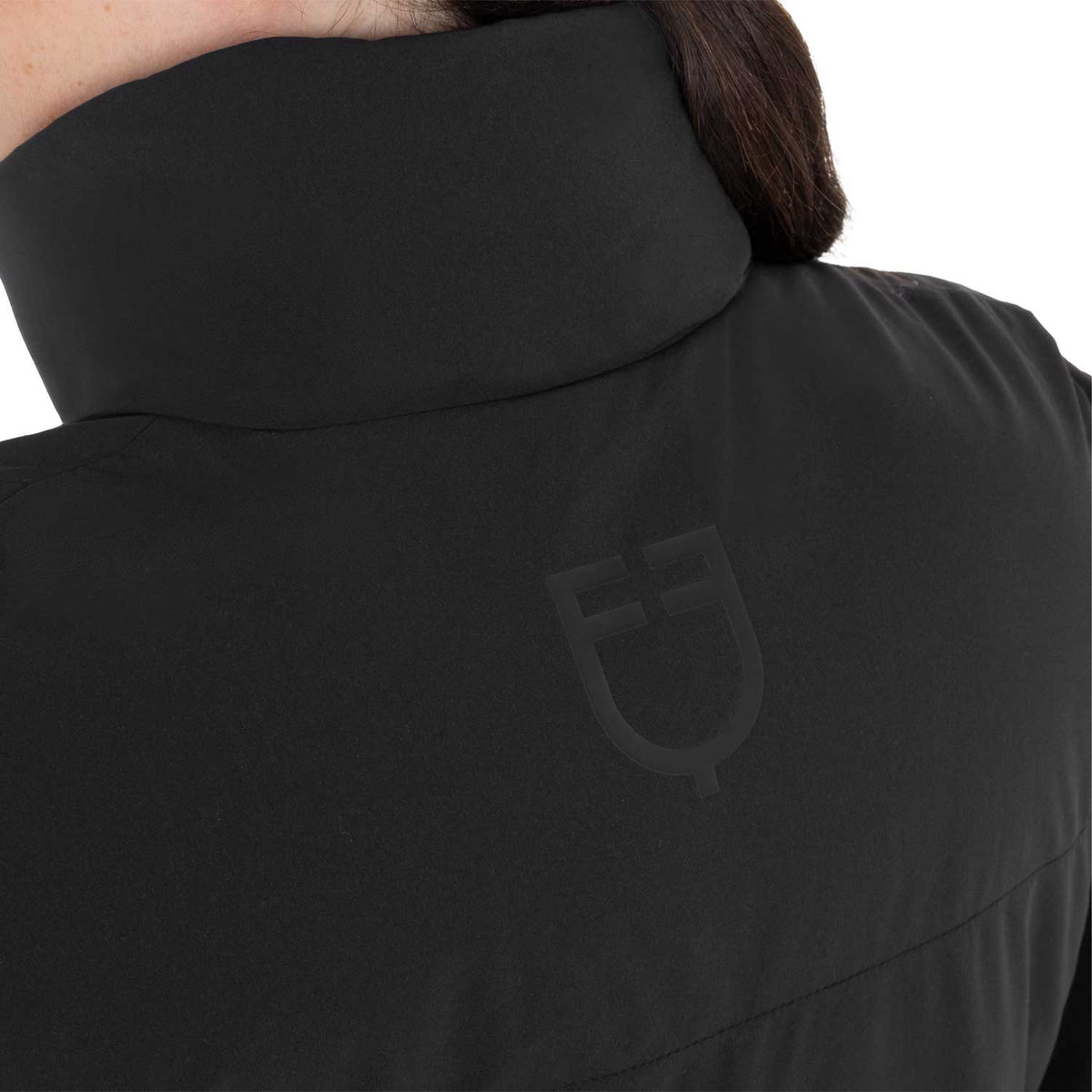 Women's padded high collar vest