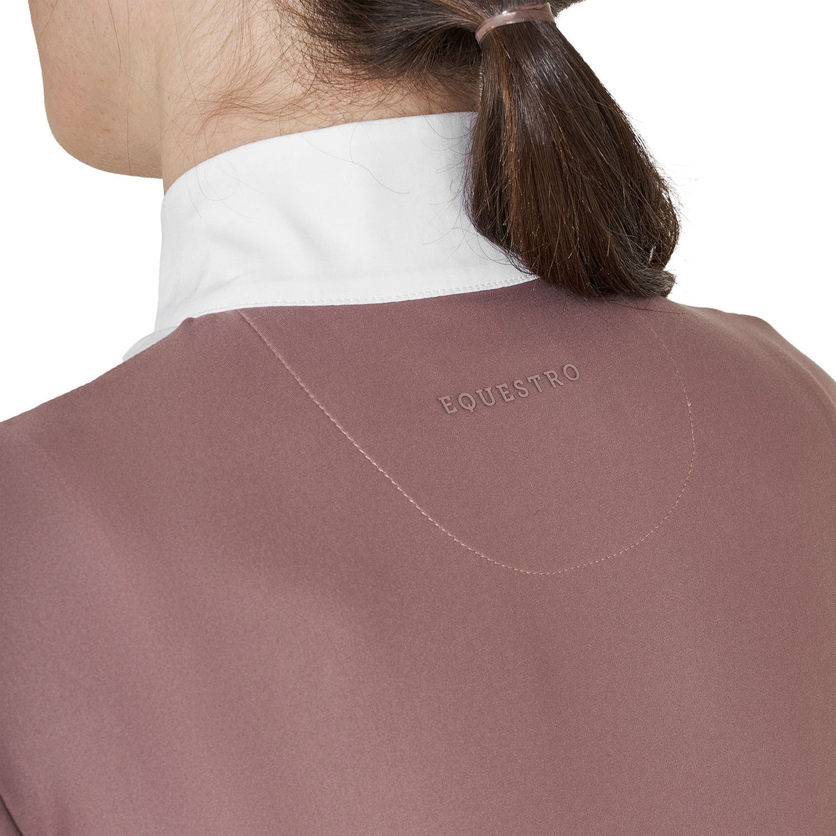 Women's competition polo shirt in winter technical fabric