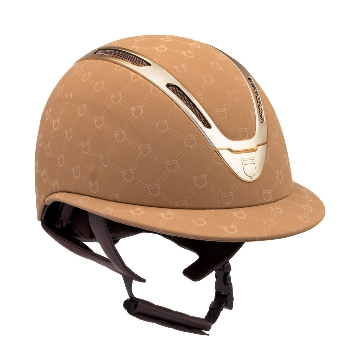 Women's Apocalypse cap with monogram shell covered in fabric, ASTM F1163-23 certified