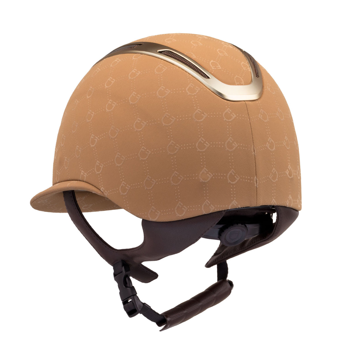 Women's Apocalypse cap with monogram shell covered in fabric, ASTM F1163-23 certified