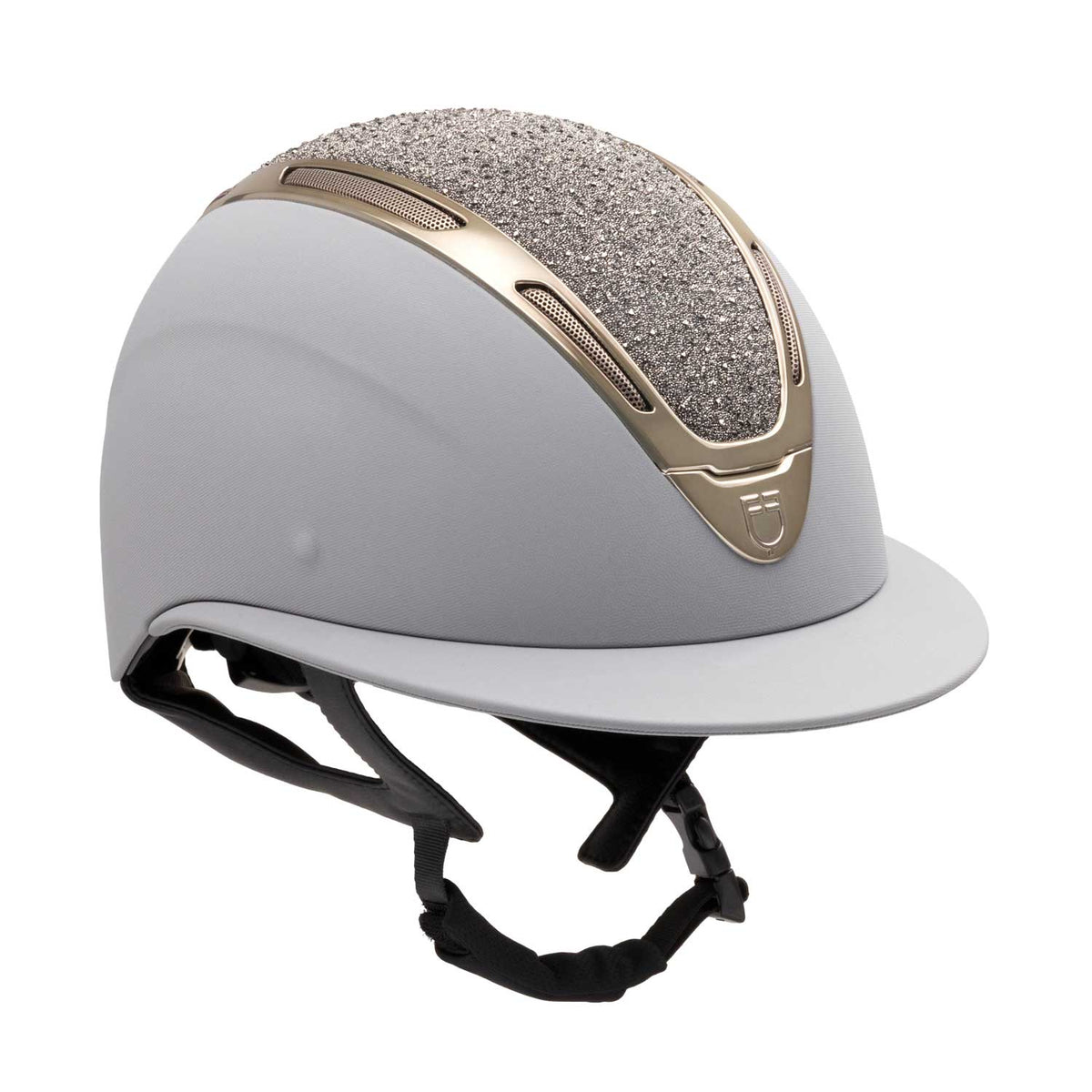 Women’s Apocalypse helmet with covered shell and rhinestones, ASTM F1163-23 certified