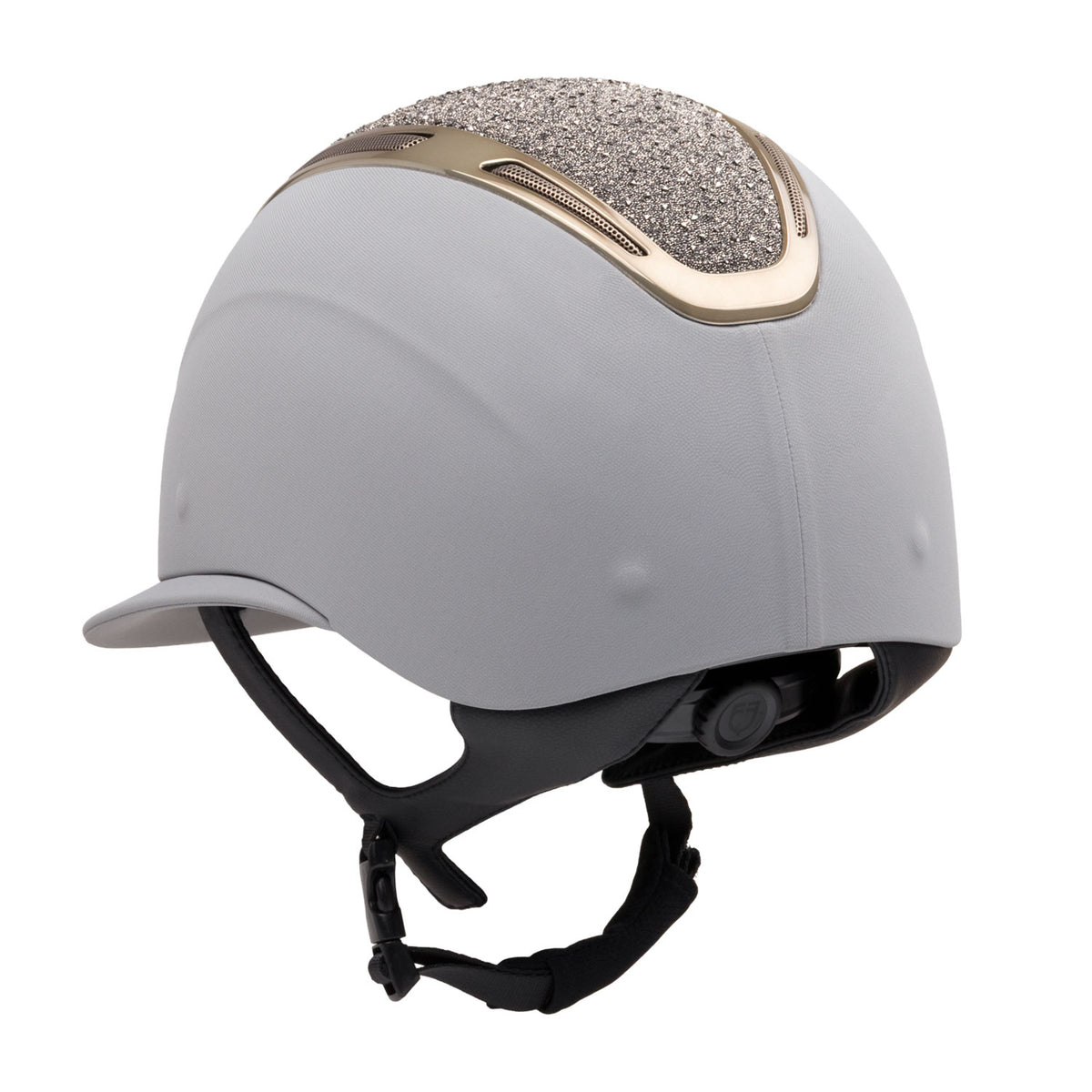 Women’s Apocalypse helmet with covered shell and rhinestones, ASTM F1163-23 certified