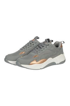 Sneaker -Rosegold Glamour- Style 9500 grey / 42