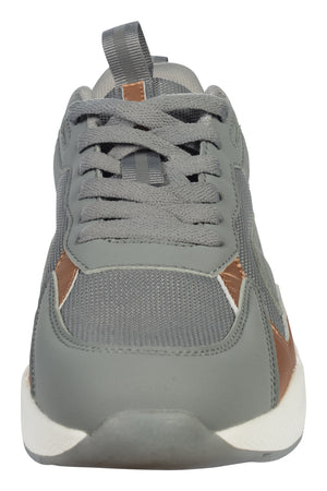Sneaker -Rosegold Glamour- Style 9500 grey / 42