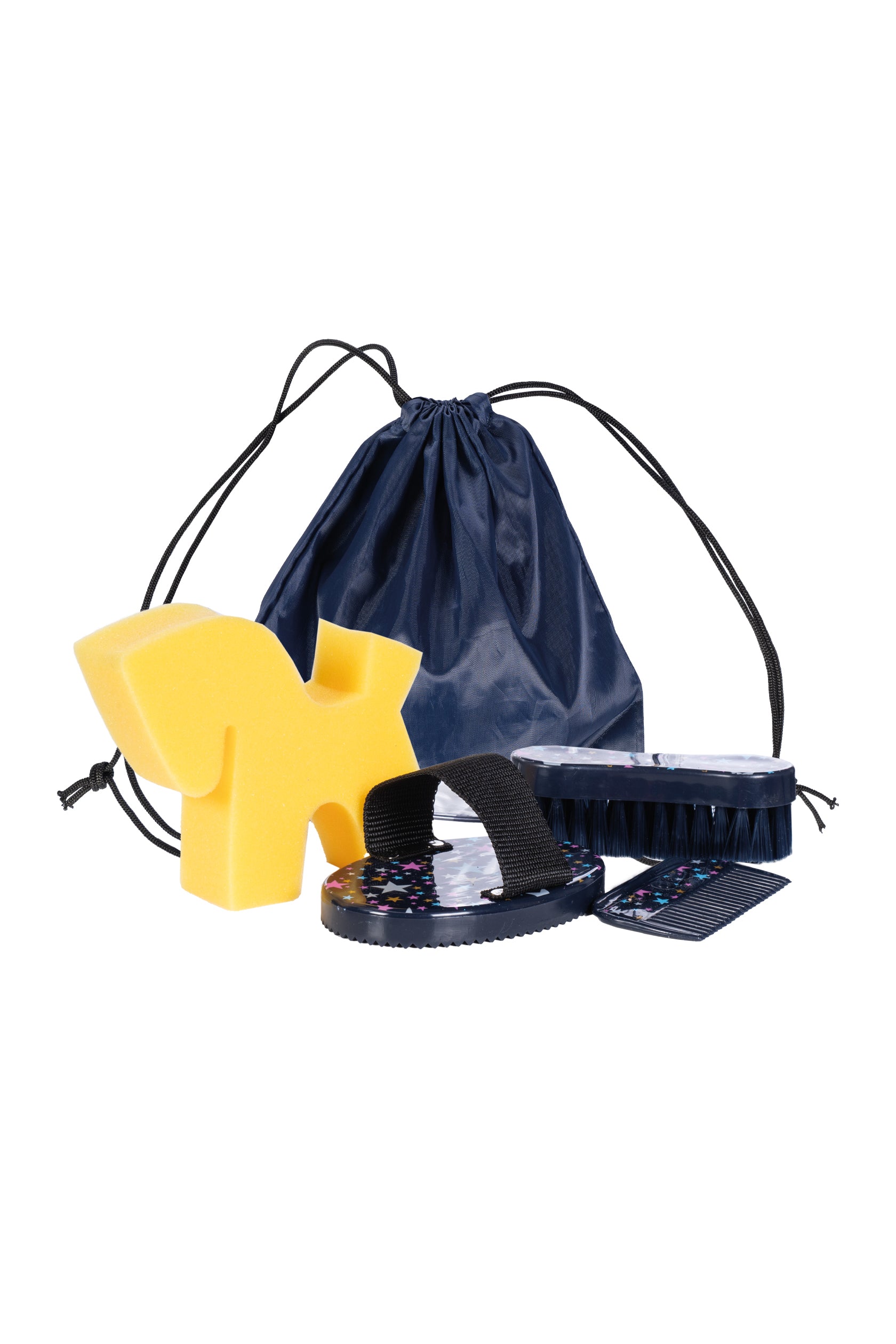 Grooming set -Hobby Horsing- 8387 navy blue with stars design / pcs.