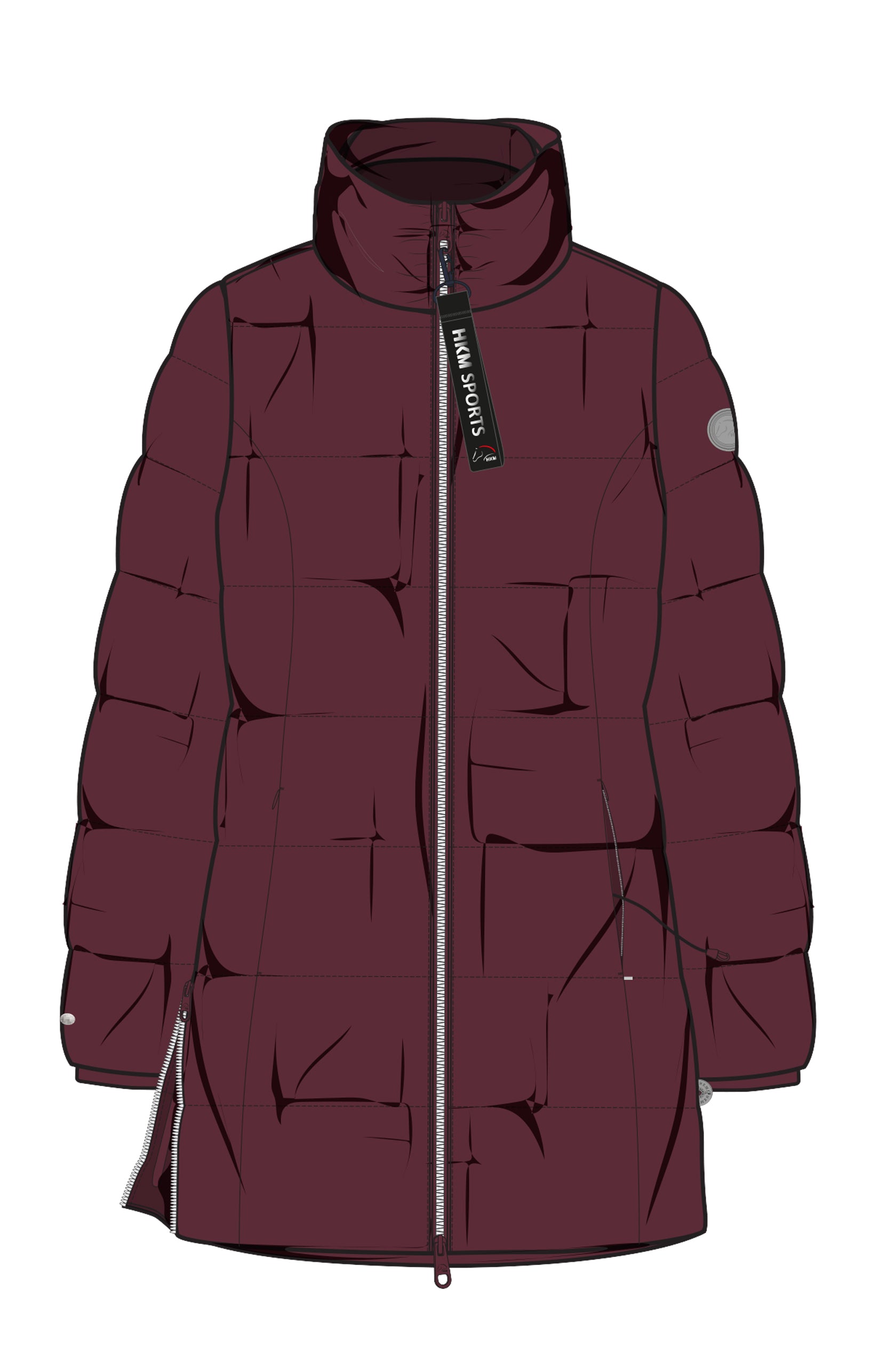 Riding jacket -Dakota- 3100 wine red / XXL