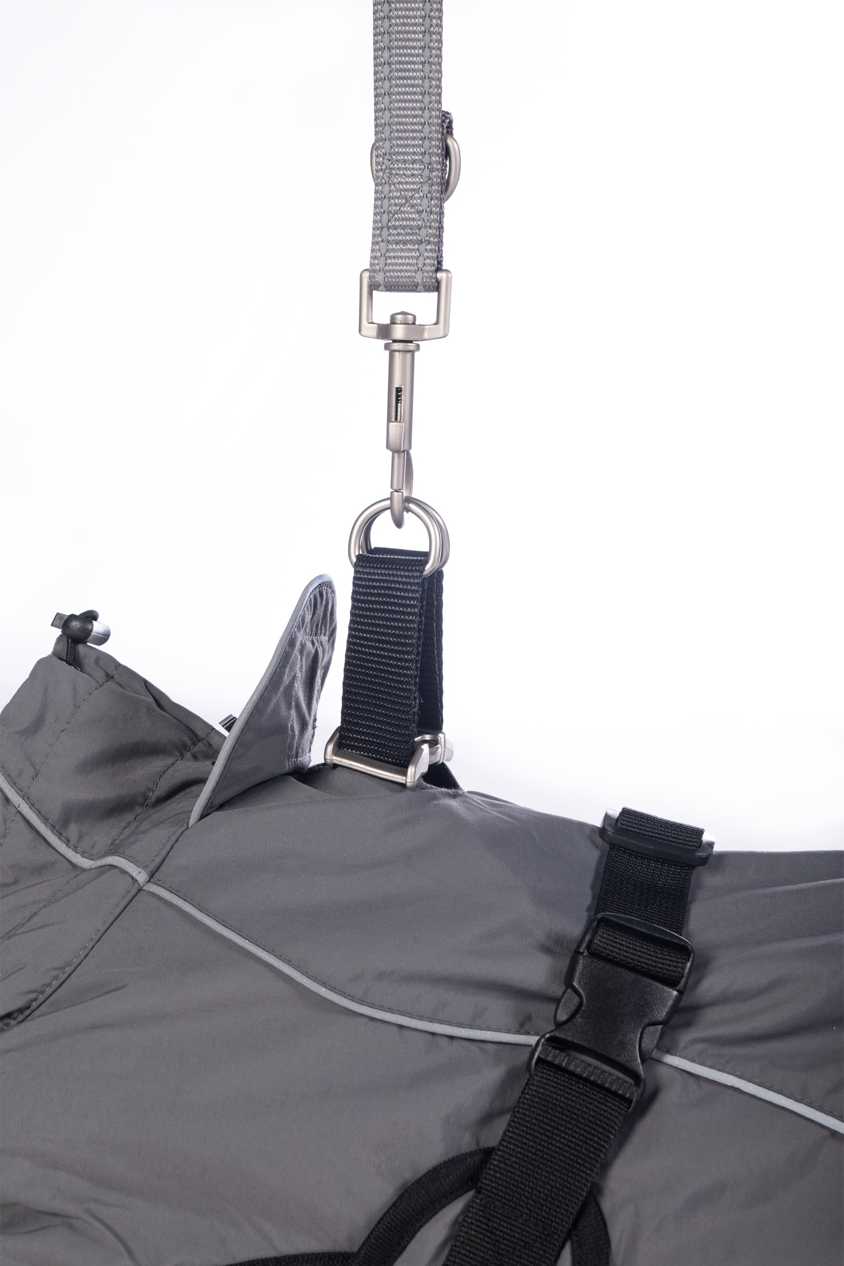 Dog coat -Buddy- with fleece lining 9300 deep grey / M