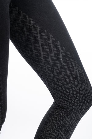 Riding breeches -Harbour Island Denim- s. f. seat 9100 black / EU46/UK36/US34