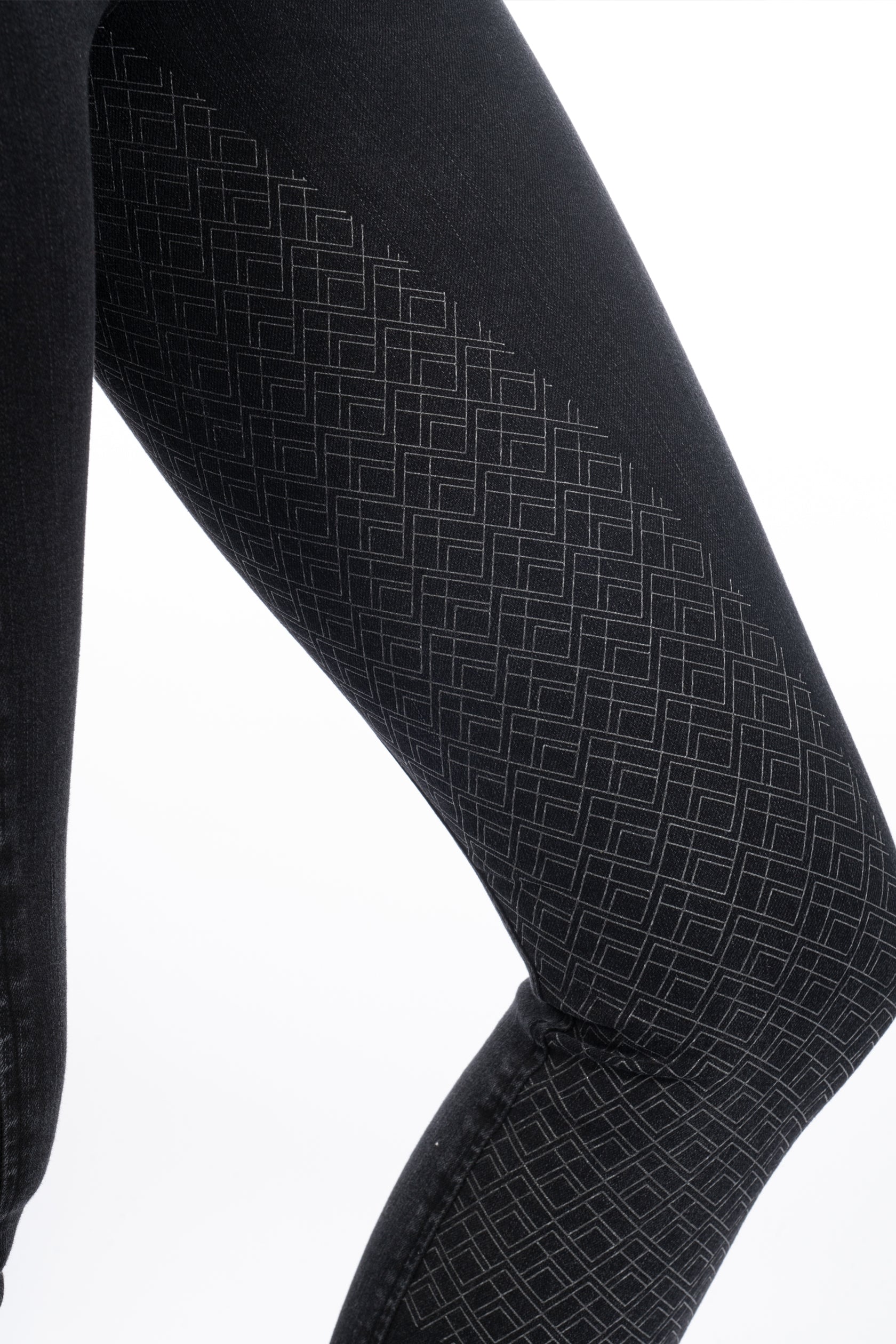 Riding breeches -Harbour Island Denim- s. f. seat 9100 black / EU46/UK36/US34