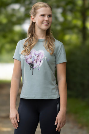 T-shirt -Hailey- 5412 sage / EU176/age 14-15