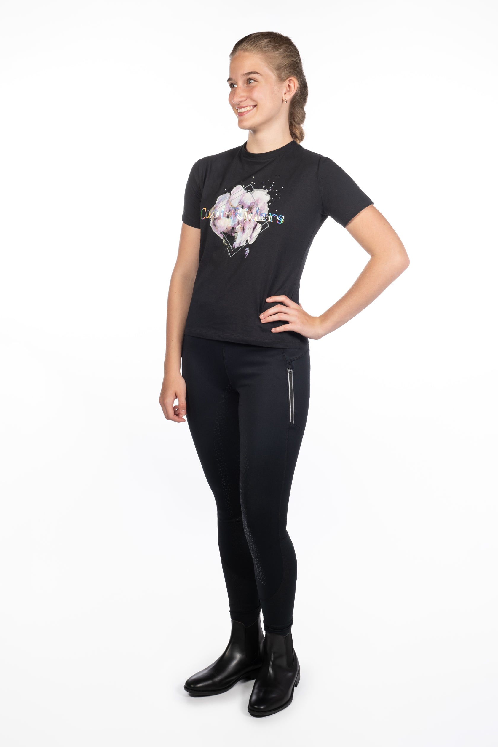T-shirt -Hailey- 9100 black / EU176/age 14-15