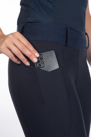 Riding leggings -Aruba- silicone full seat 6900 deep blue / EU44/46/UK34/36/US32/34