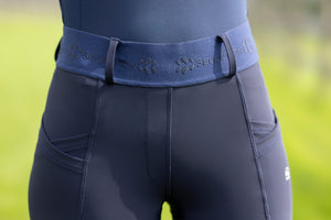 Riding leggings -Aruba- silicone full seat 6900 deep blue / EU44/46/UK34/36/US32/34