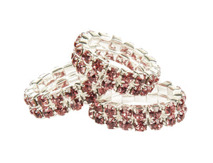 Mane decoration -Crystal- 3000 red / Set of 20