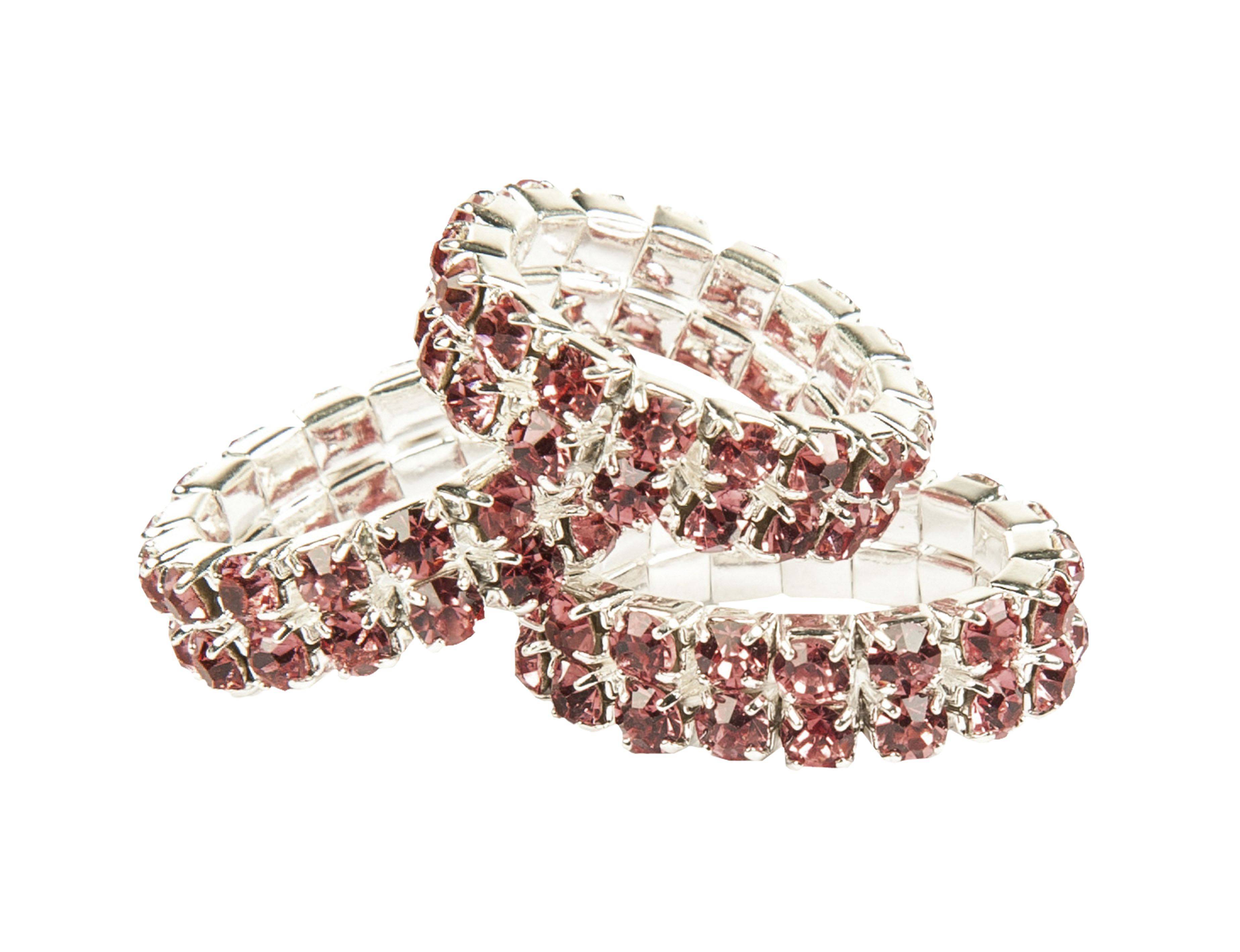 Mane decoration -Crystal- 3000 red / Set of 20