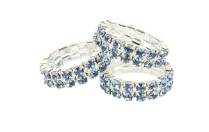 Mane decoration -Crystal- 6400 baby blue / Set of 20