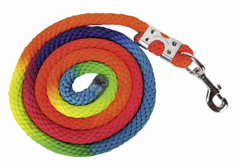 Lead rope Multicolor with snap hook 8398 varicoloured / 180 cm