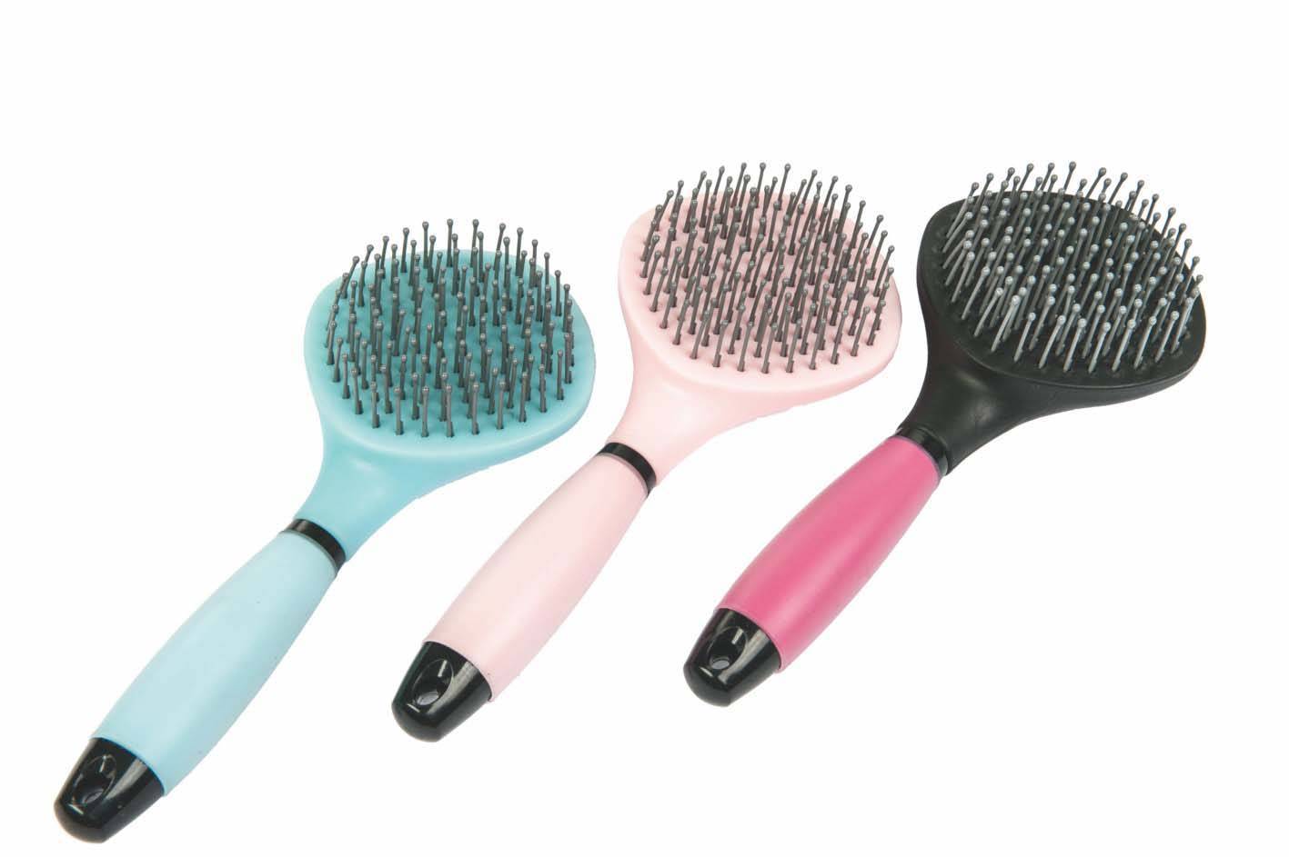 Mane and tail brush with silicone gel grip 23 x 10 0141 assorted / piece