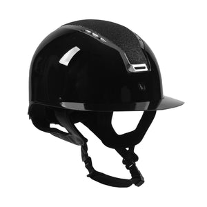 LADIES SAFETY HELMET GAUDI GLOSSY BLACK/SILVER / XS/S