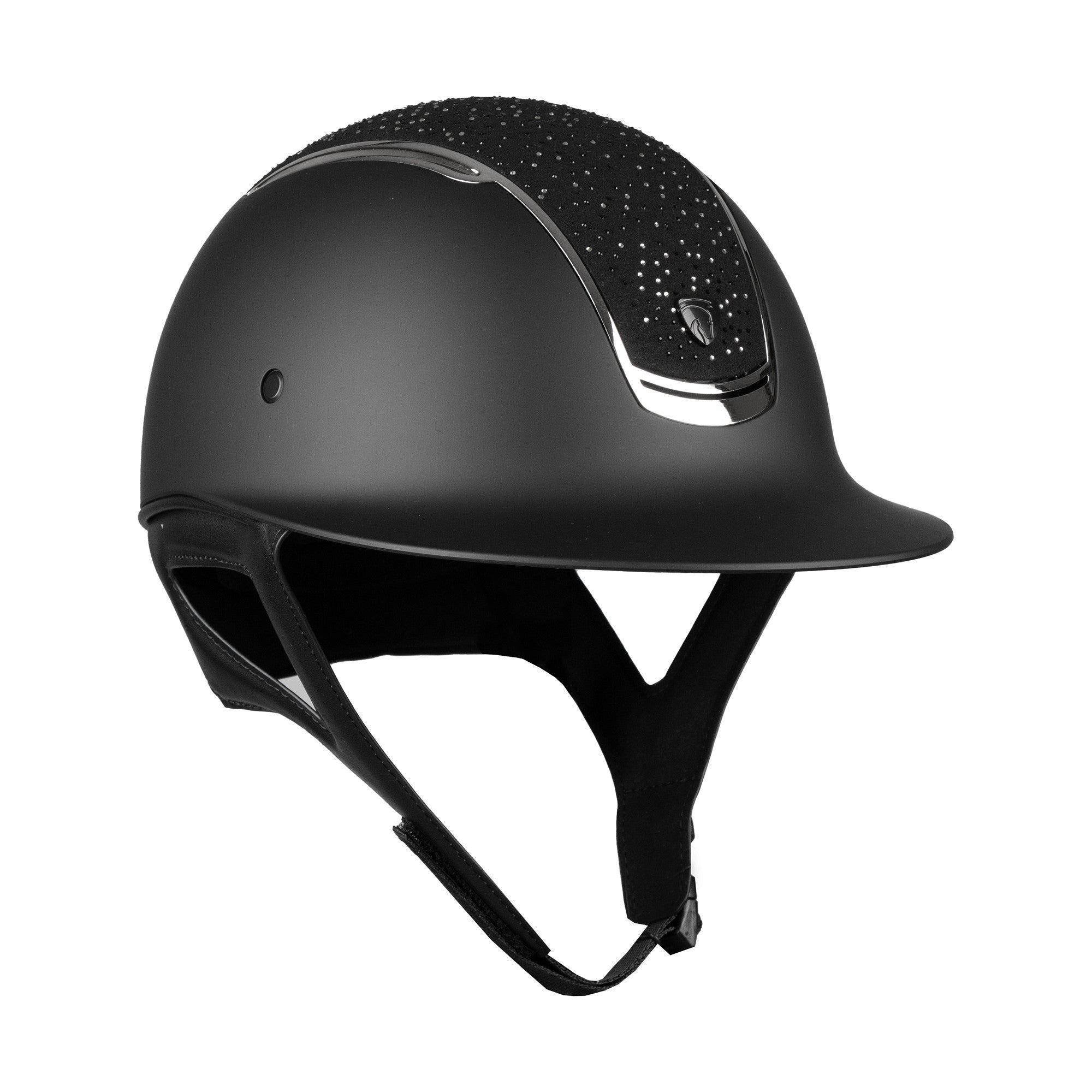 LADIES SAFETY HELMET DA VINCI BLACK/SILVER / 54