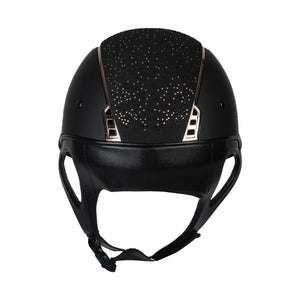 LADIES SAFETY HELMET DA VINCI BLACK/ROSE / 54