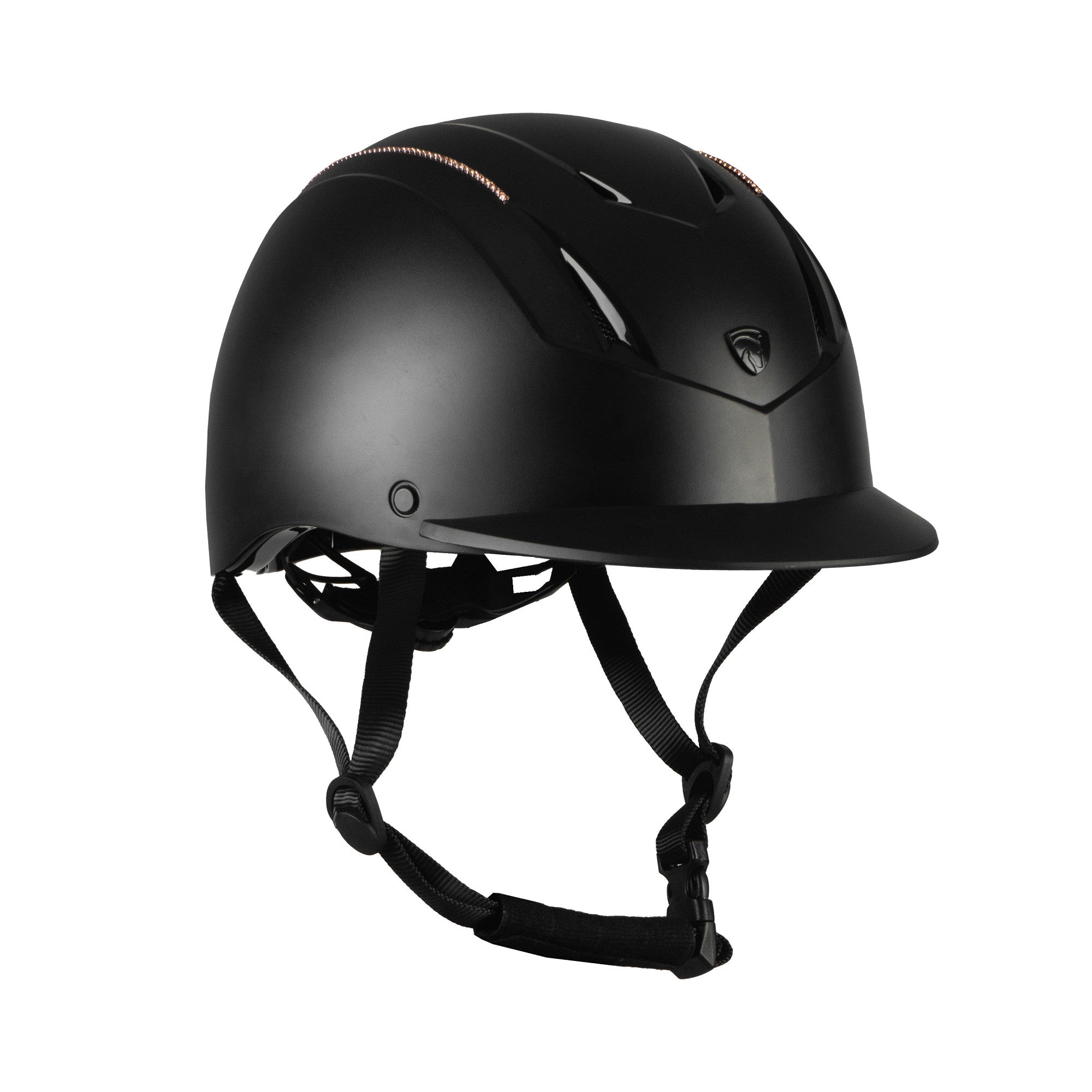 SAFETY HELMET DALI STRASS BLACK/ROSE / XS/S