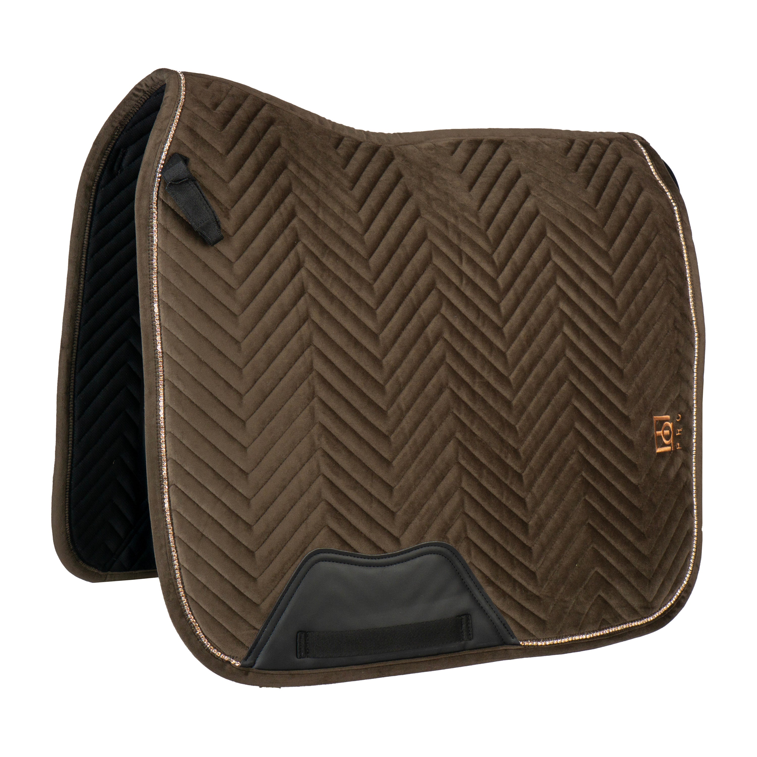 SADDLE PAD DR VELVET ESPRESSO / PONY