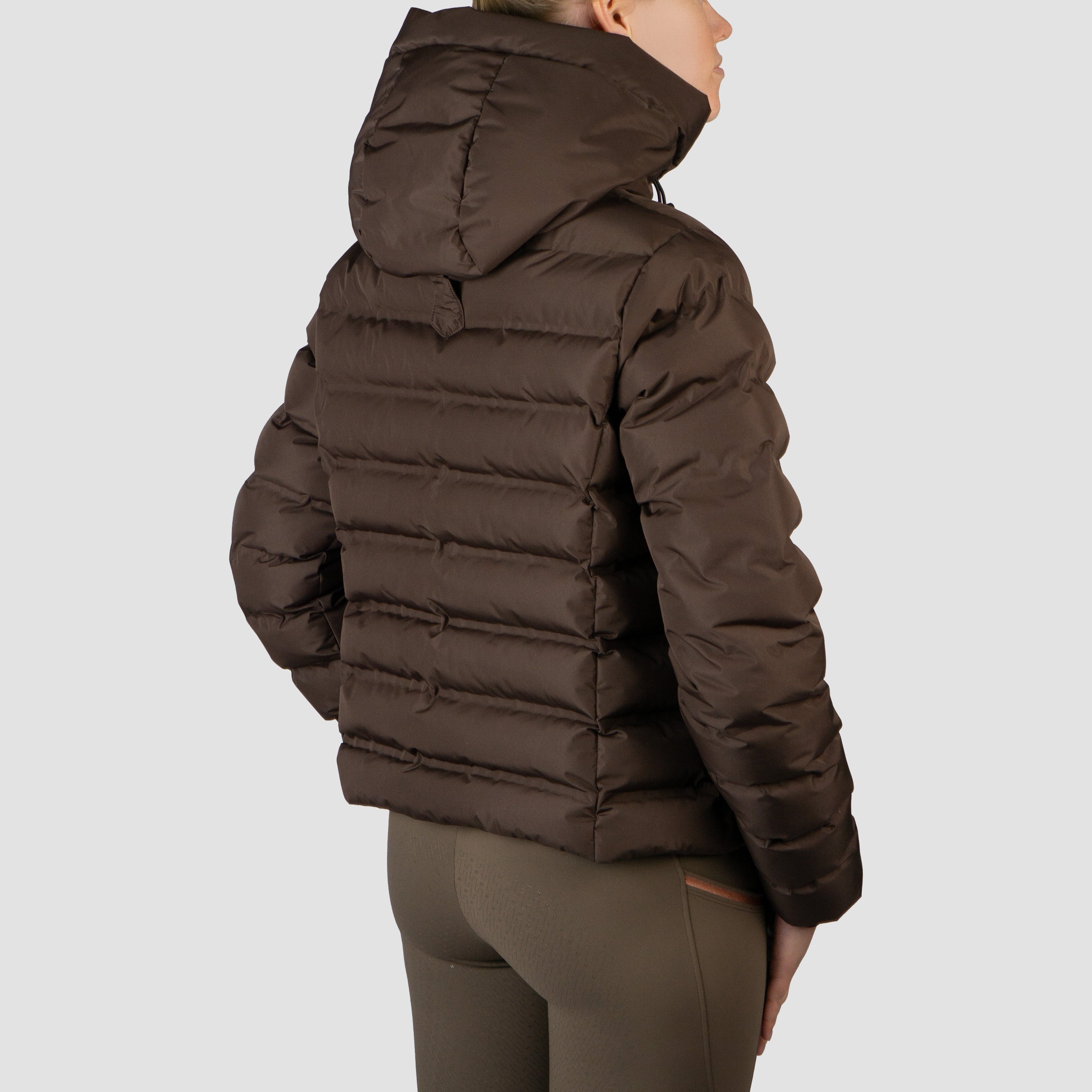 PUFFER JACKET SHORT PENELOPE DARK CHOCOLATE / XS