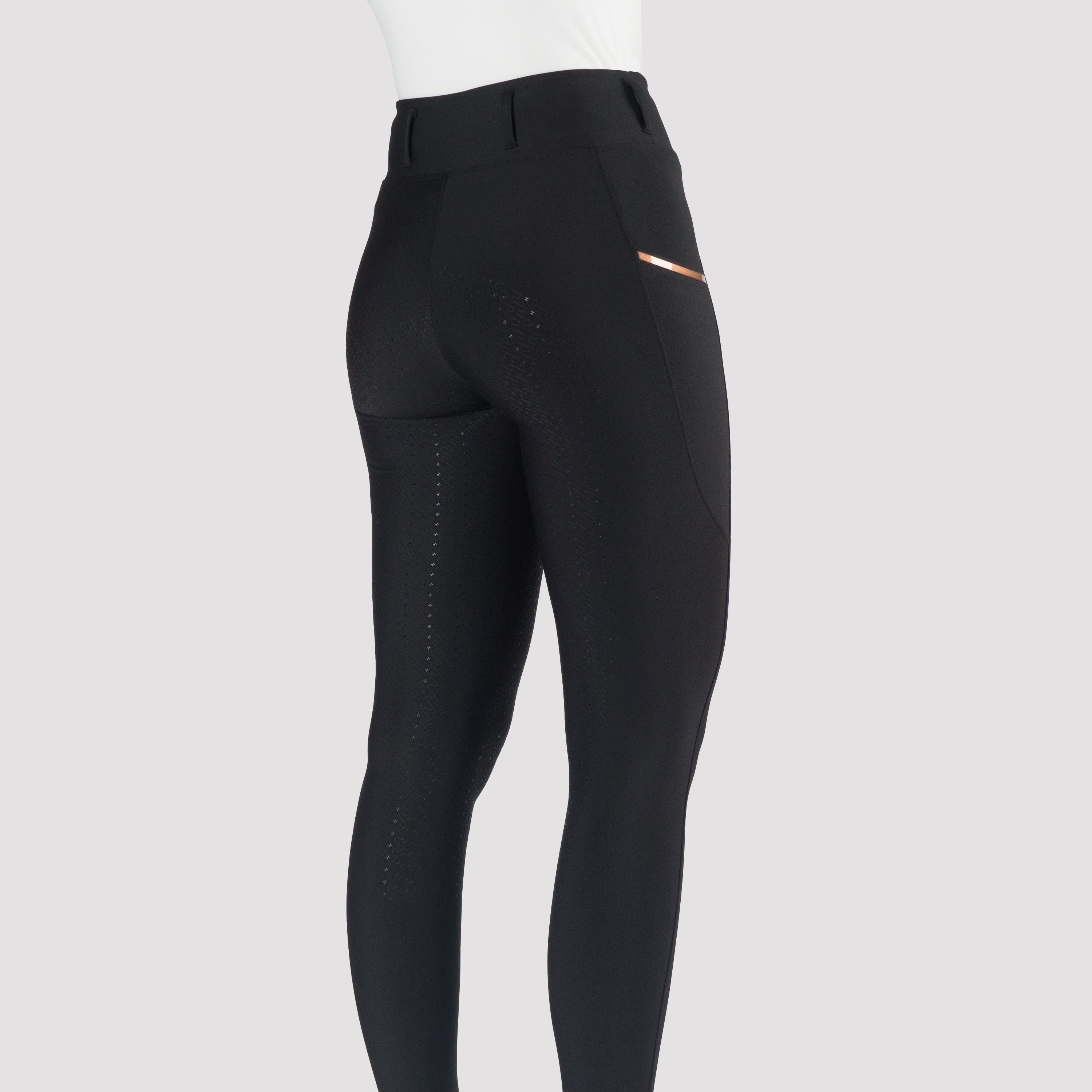 RIDING TIGHTS PERFECTION EP BLACK/ROSE / 42