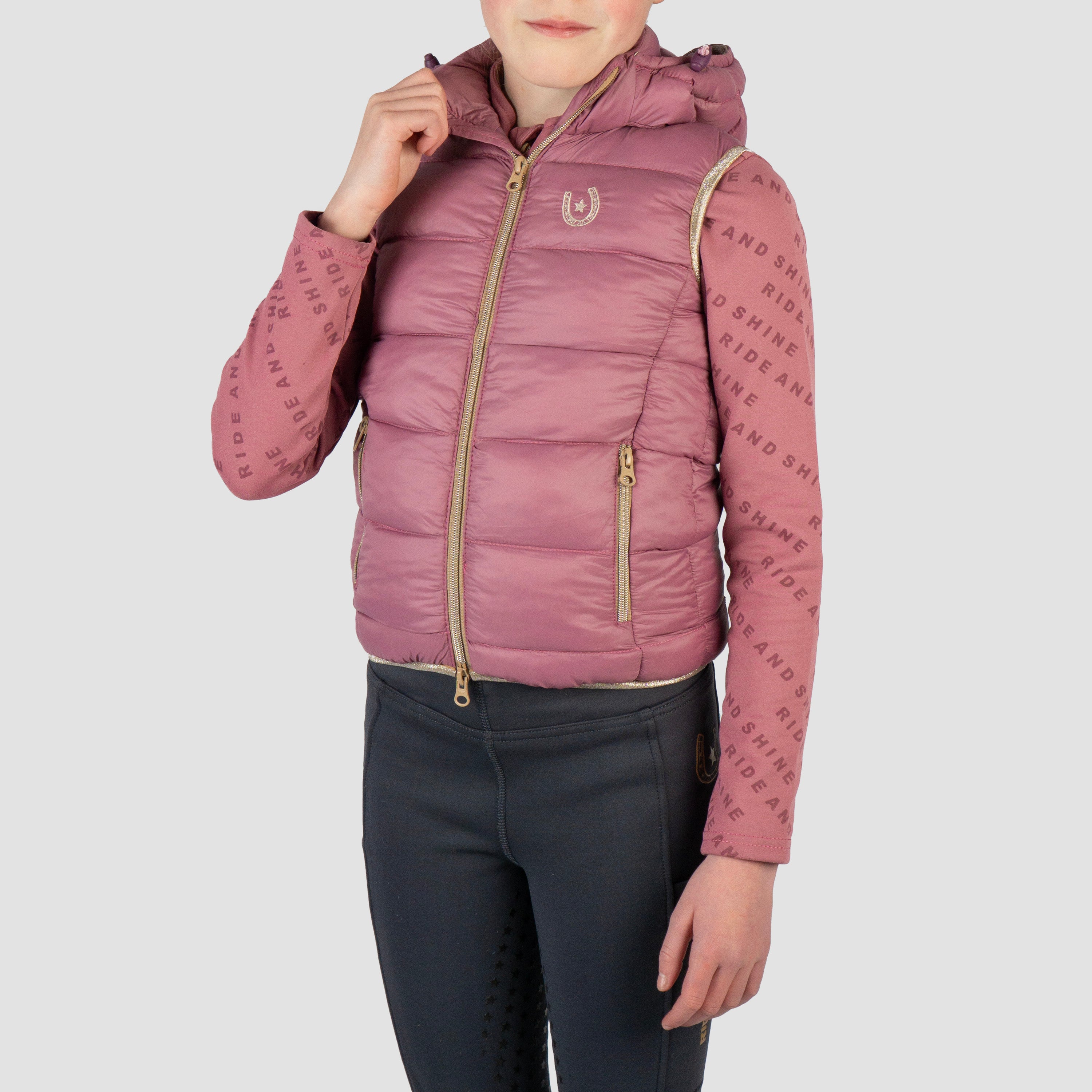GILET RAI MAUVE BERRY / L